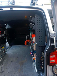 As professional plumbing and heating Engineers, we keep our vans organised, efficient and professional with bott Smartvan van racking